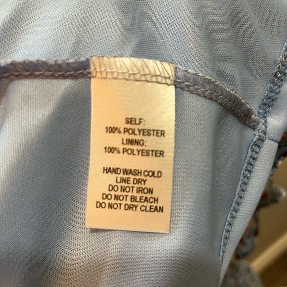 Cute Lulu's Blue Floral Print Dress - Picture 4 of 4